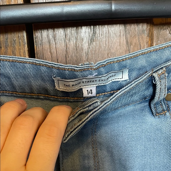 The Main Street Exchange Blue Denim Midi Skirt - Picture 2 of 8